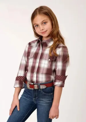 Roper Campfire (Red) - Girl's Western Snap Shirts