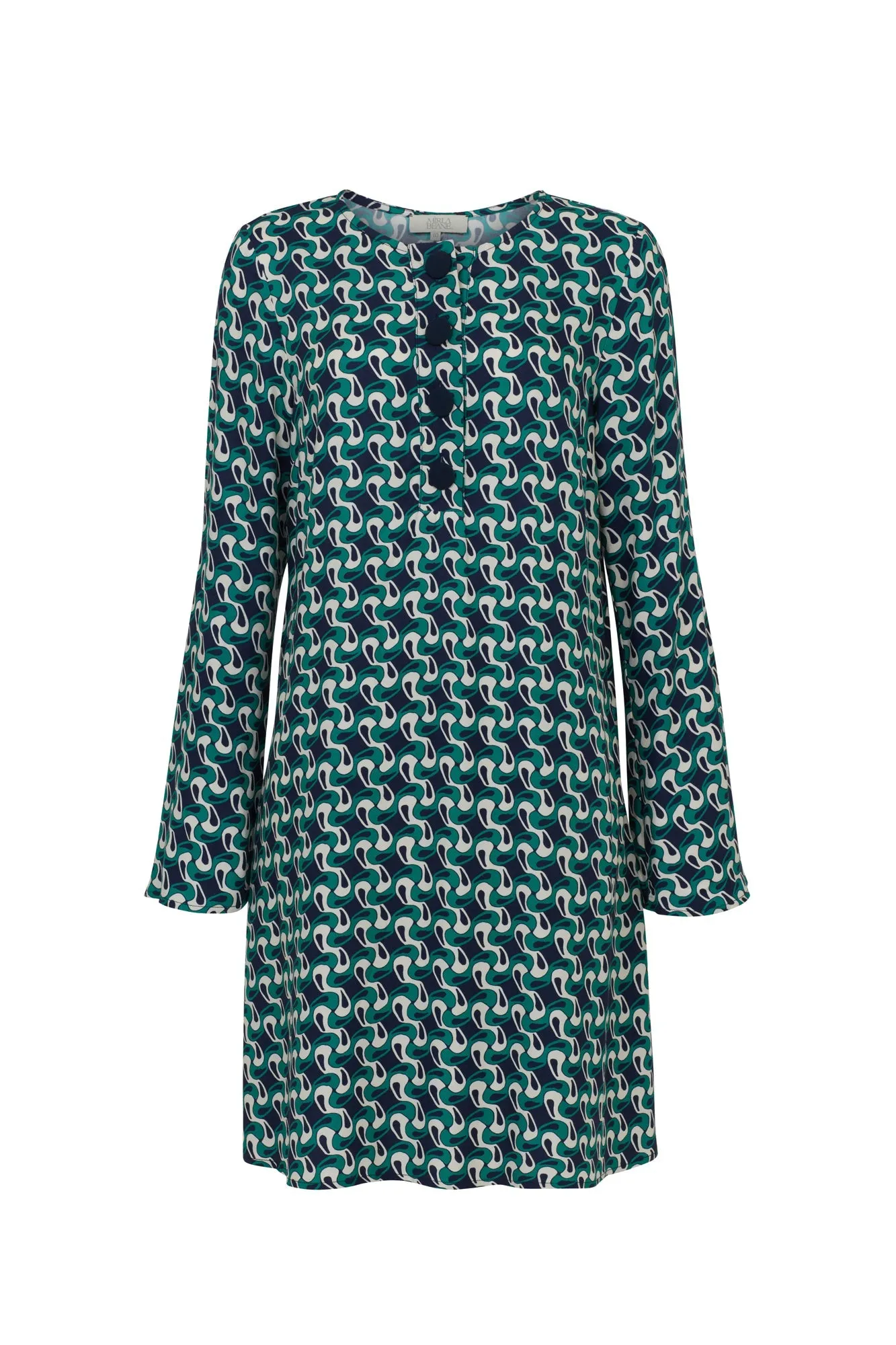 Ruth Swirl Print Dress