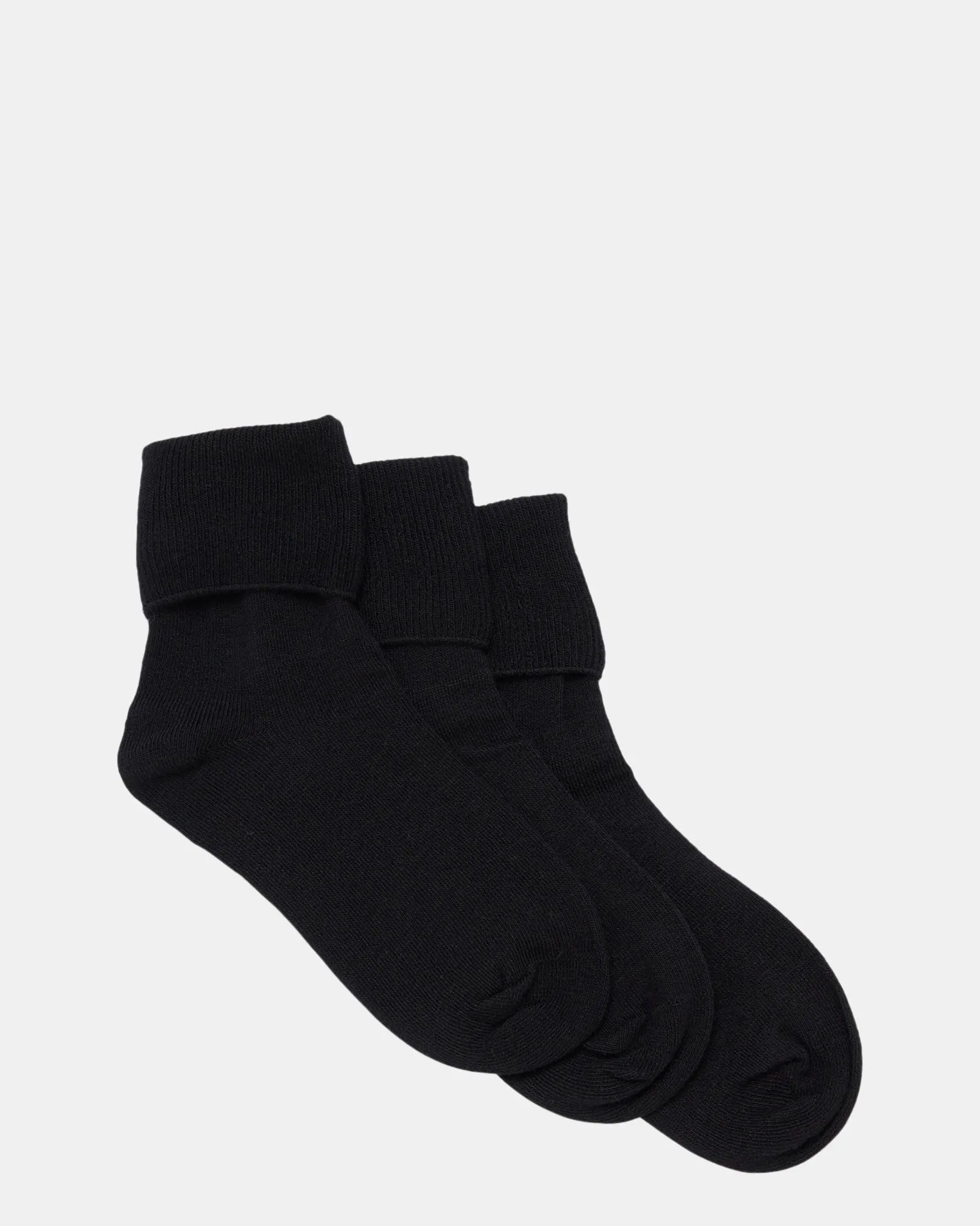 School Turnover 3 Pack Black