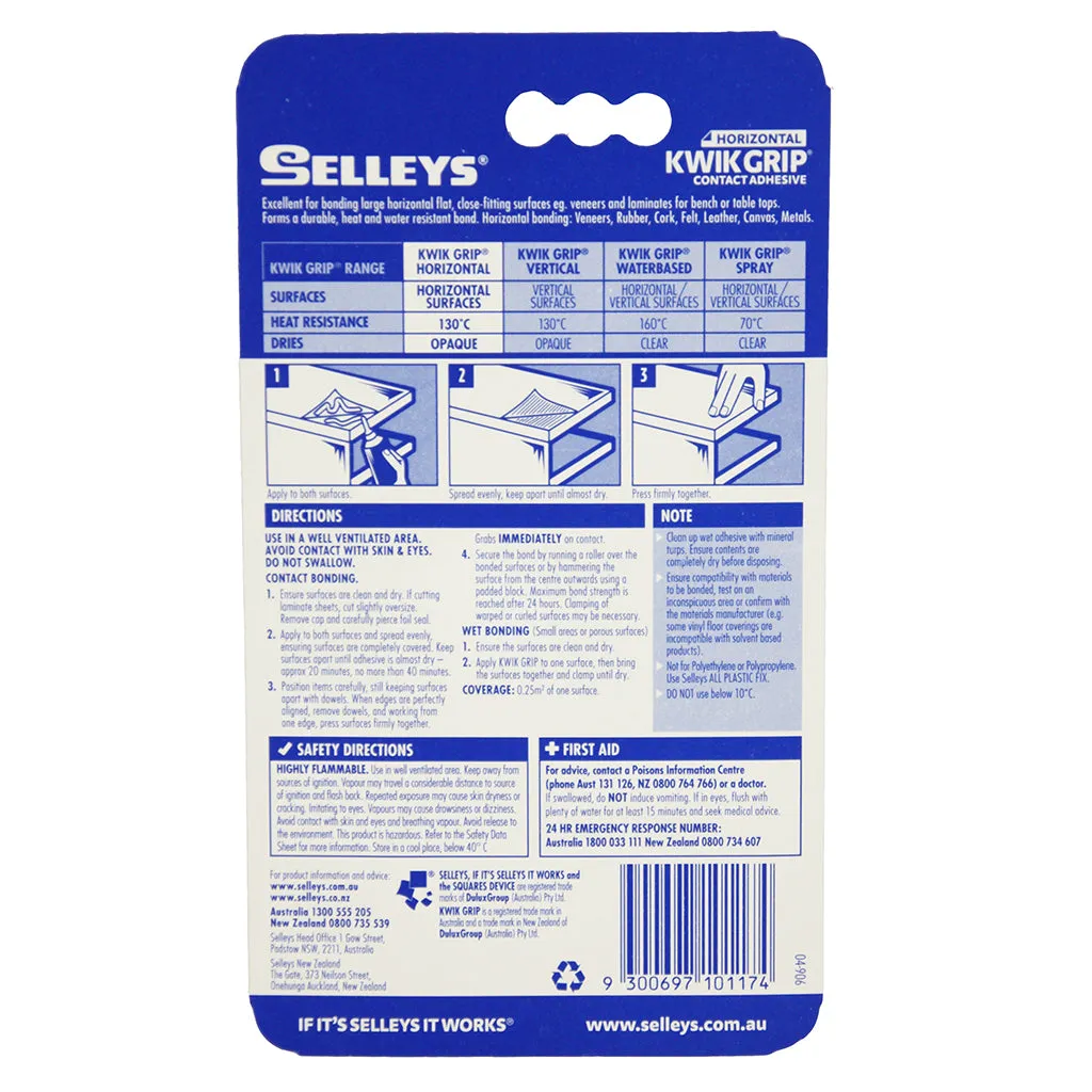 Selleys Kwik Grip Contact Adhesive Horizontal 50ml