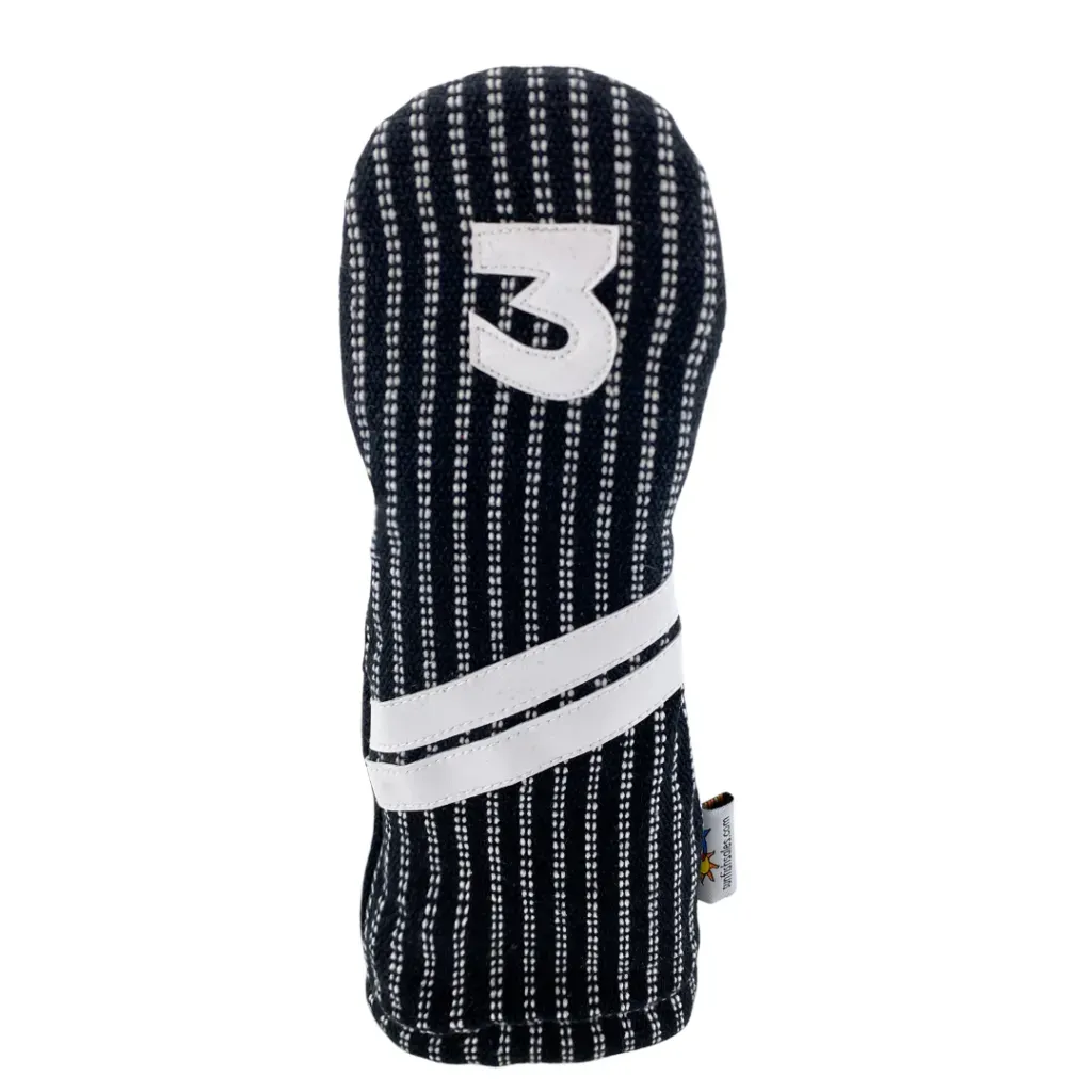 Sunfish: Woven Ace Style Headcovers (Driver, Fairway, Hybrid or Set) - Pinstripe