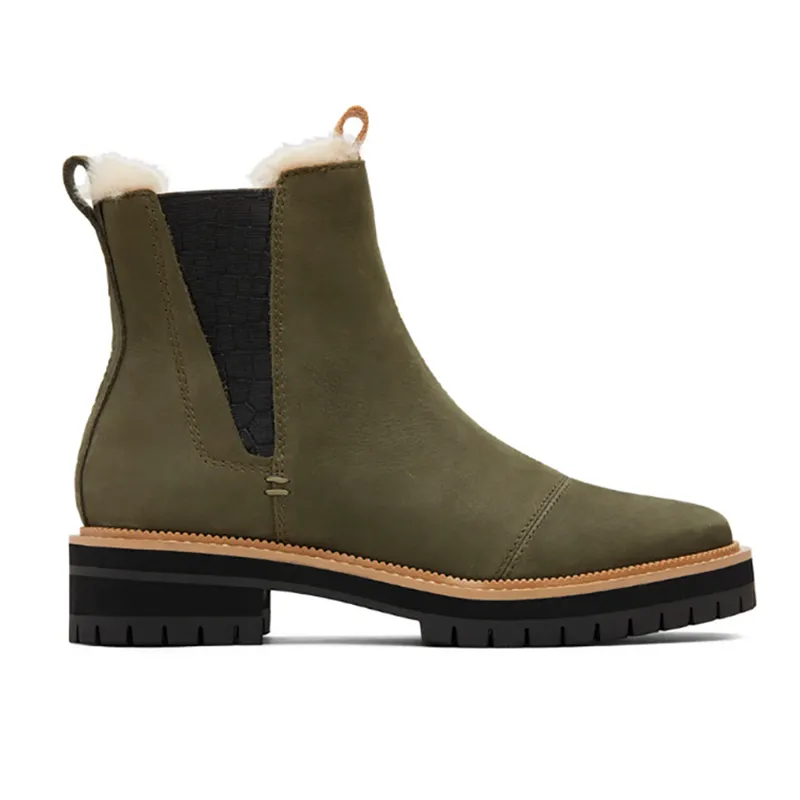 Toms Dakota Chelsea Boot in Tarmac Olive - Women's