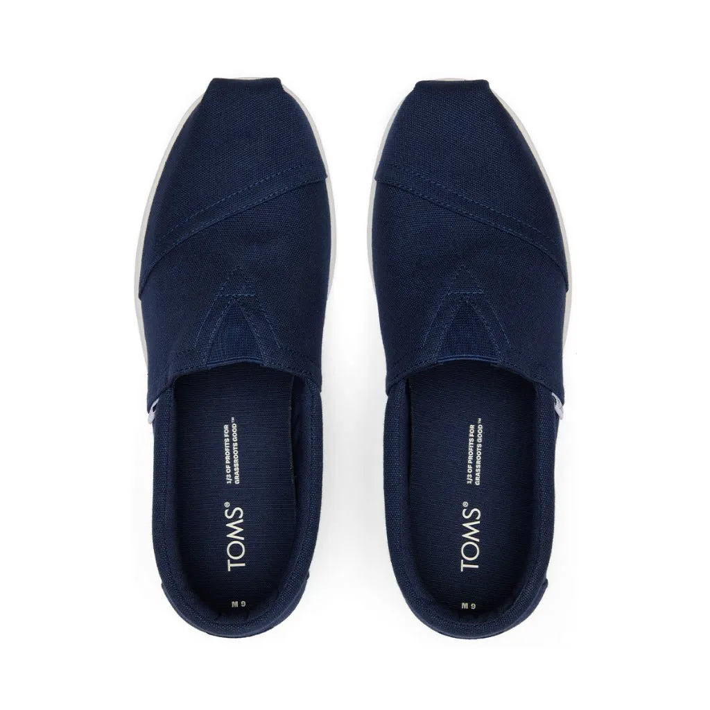 TOMS Espadrille Alpargata Forward Men - Navy Recycled Cotton Canvas