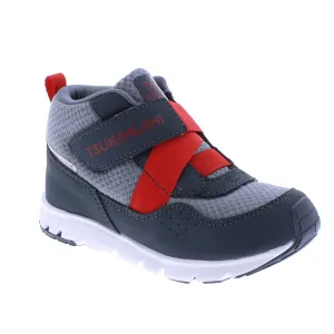 Tsukihoshi Child (Sizes 7-1) Tokyo Waterproof Sneaker - Slate/Red