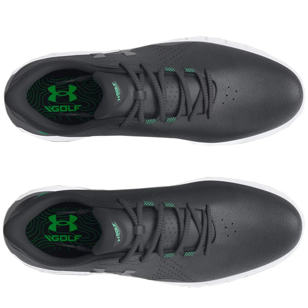 Under Armour Drive Fade Spikeless Waterproof Shoes - Black/Black/Titan Gray