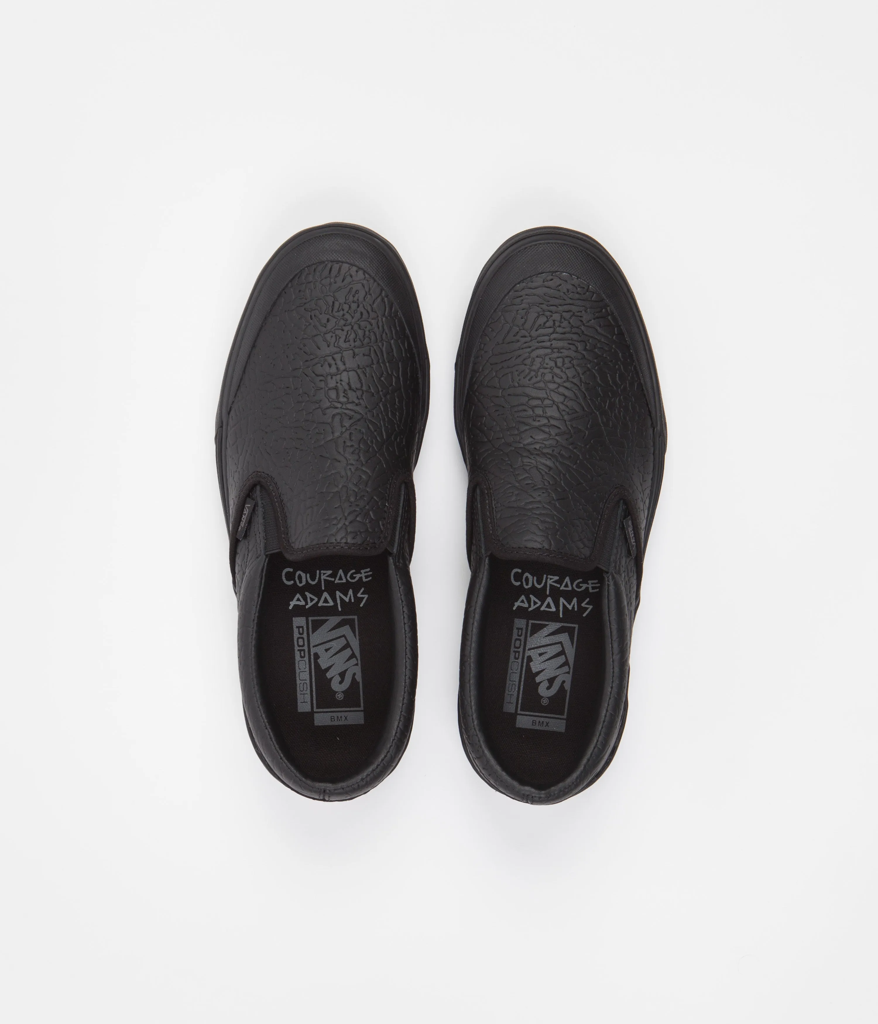 Vans BMX Slip-On Shoes - (Courage Adams) Black Elephant