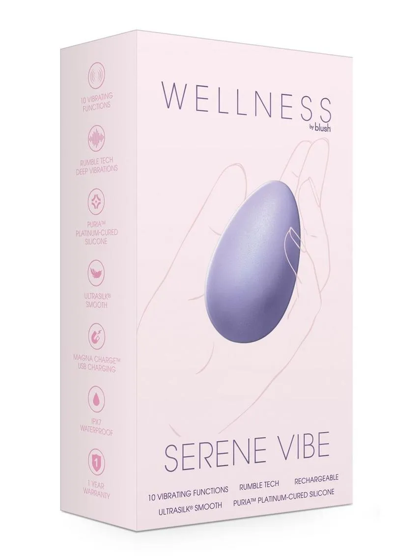 Wellness Serene Vibe Rechargeable Silicone Vibrating Egg with Remote