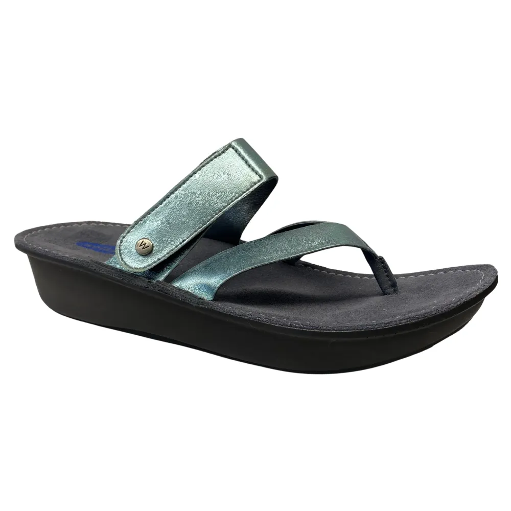 Wolky Tahiti Ice Metallic Leather Sandal (Women's)