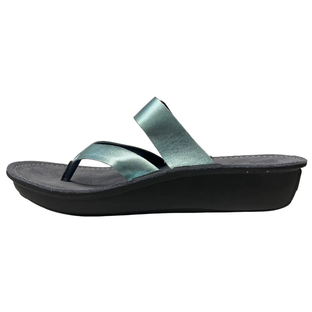 Wolky Tahiti Ice Metallic Leather Sandal (Women's)