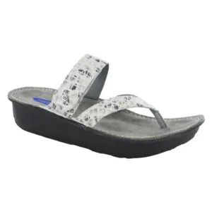 Wolky Tahiti Off White/Grey Thong Sandal (Women's)