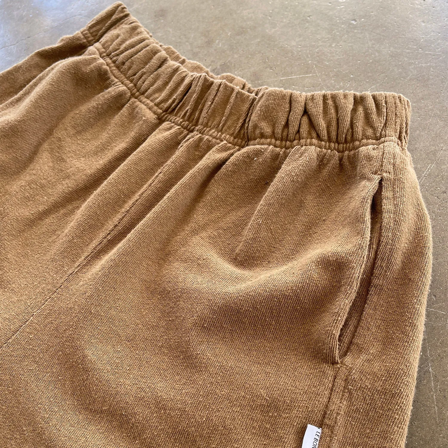 Womens Cotton Balloon Pants - Tobacco