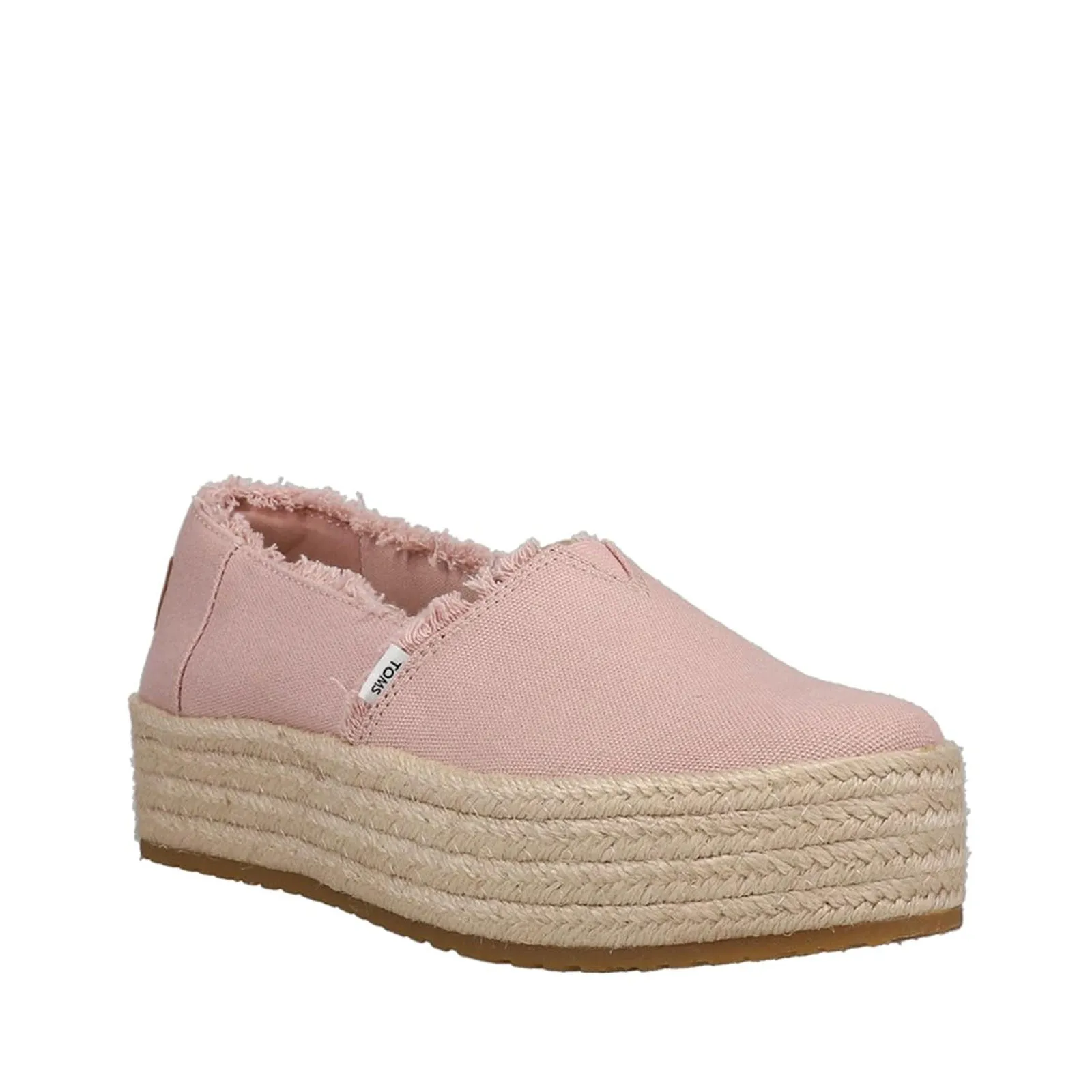 Women's Shoes TOMS VALENCIA Slip On Platform Espadrilles 10020698 BALLET PINK