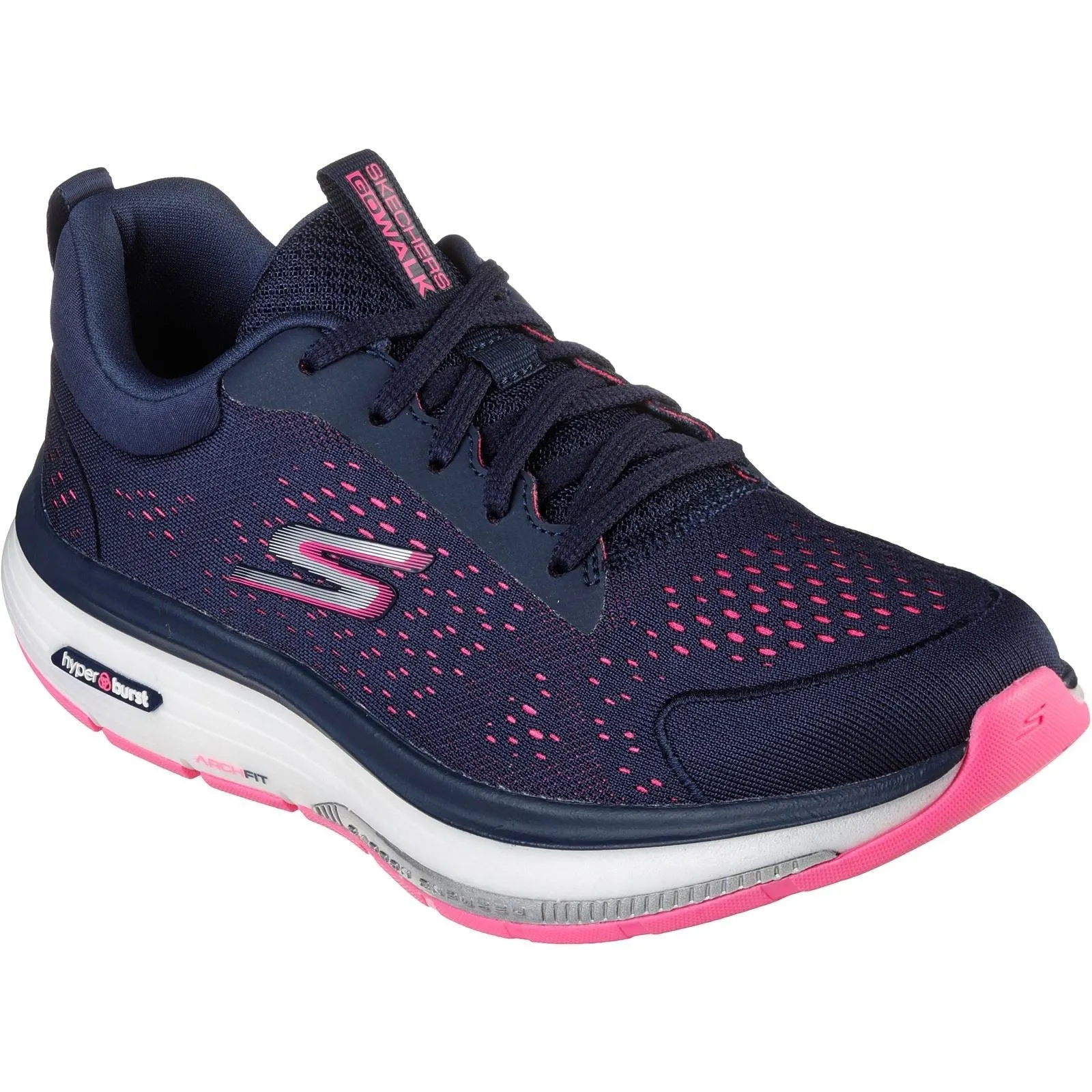 Women's Wide Fit Skechers 124933  Go Walk Workout Walker Sneakers